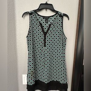 White House Black Market Geometric Shape Tank